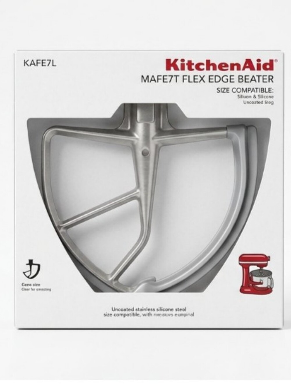 KitchenAid KAFE7L Bowl-Lift Flex Edge Beater Attachment | 7 & 8 Quart